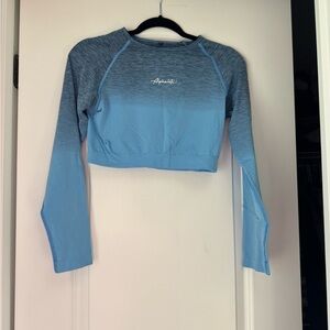 Alphalete Blue Ombre Crop Top